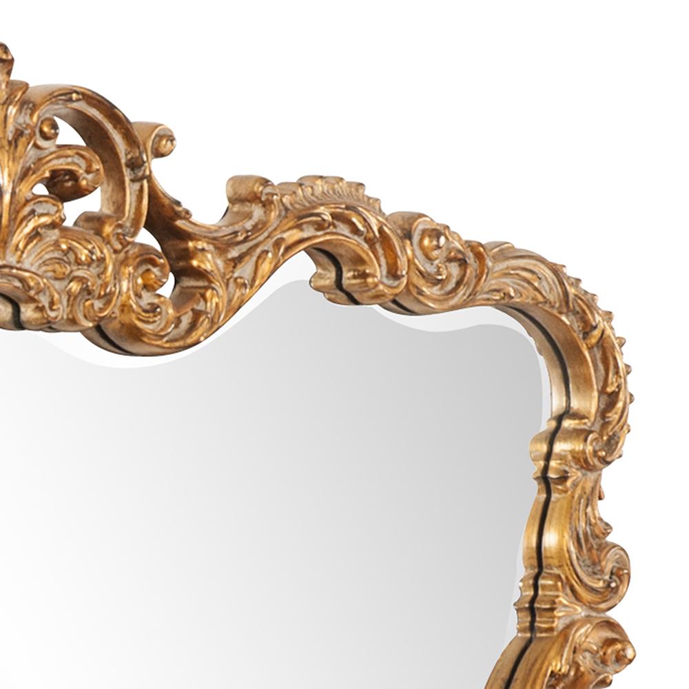 Tyler Dillon 27 x38 Rectangular Polyurethane Ornate Mirror， Gold Leaf