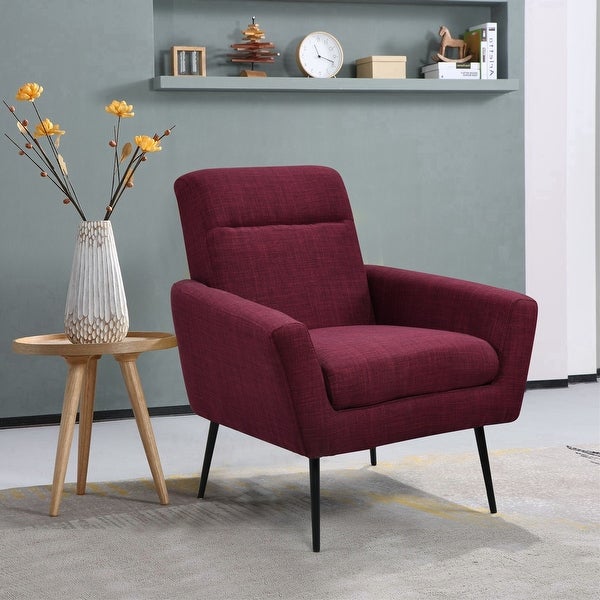 Modern Upholstered Fabric Accent Chair Living Room Leisure Armchair - 31Wx30Dx40H