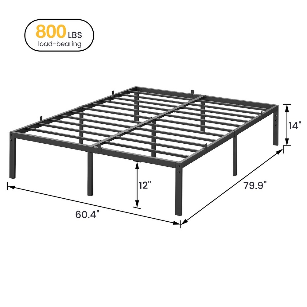 Modern Platform Bed Frame Geometric for Bedroom