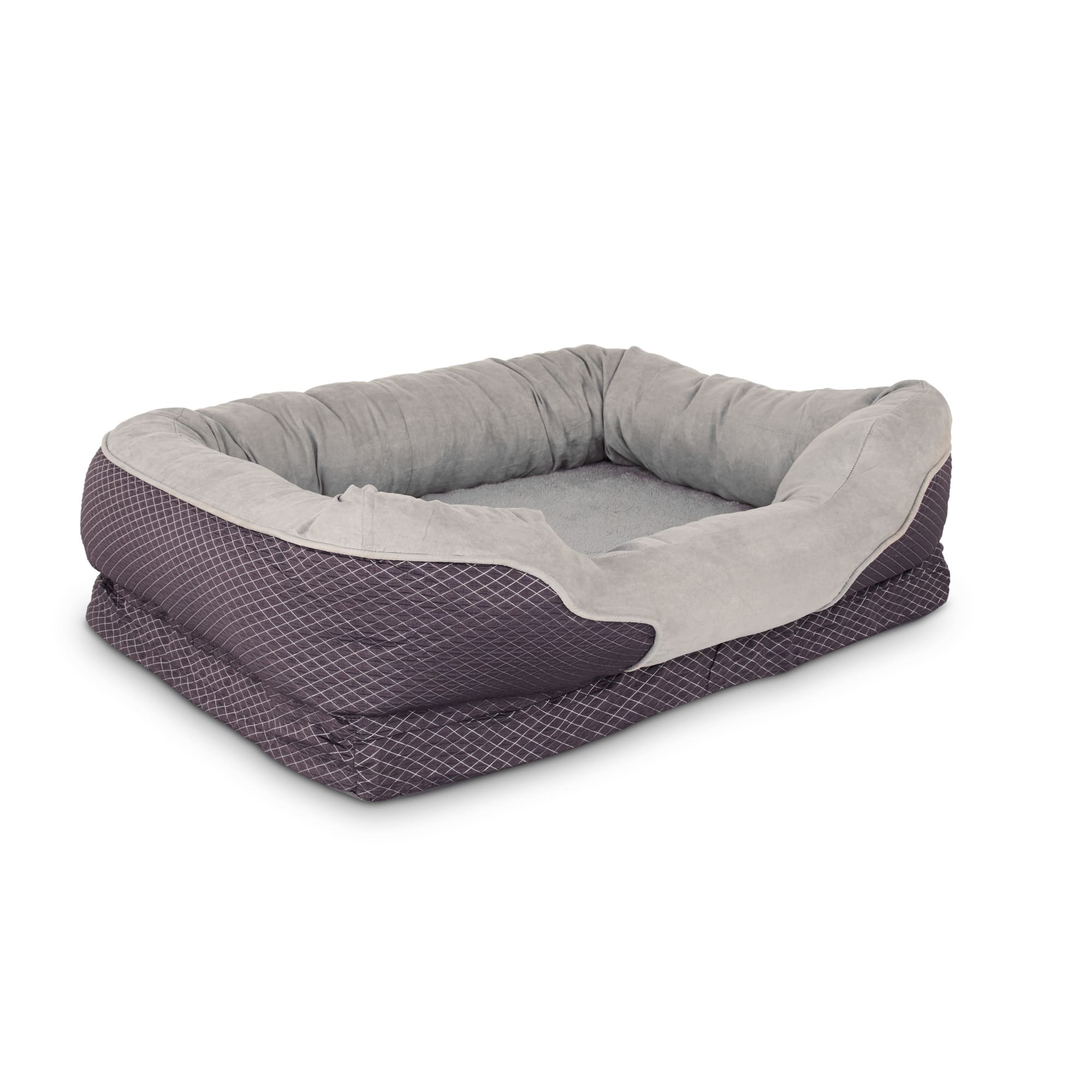 Orthopedic Peaceful Nester Gray Dog Bed， 40