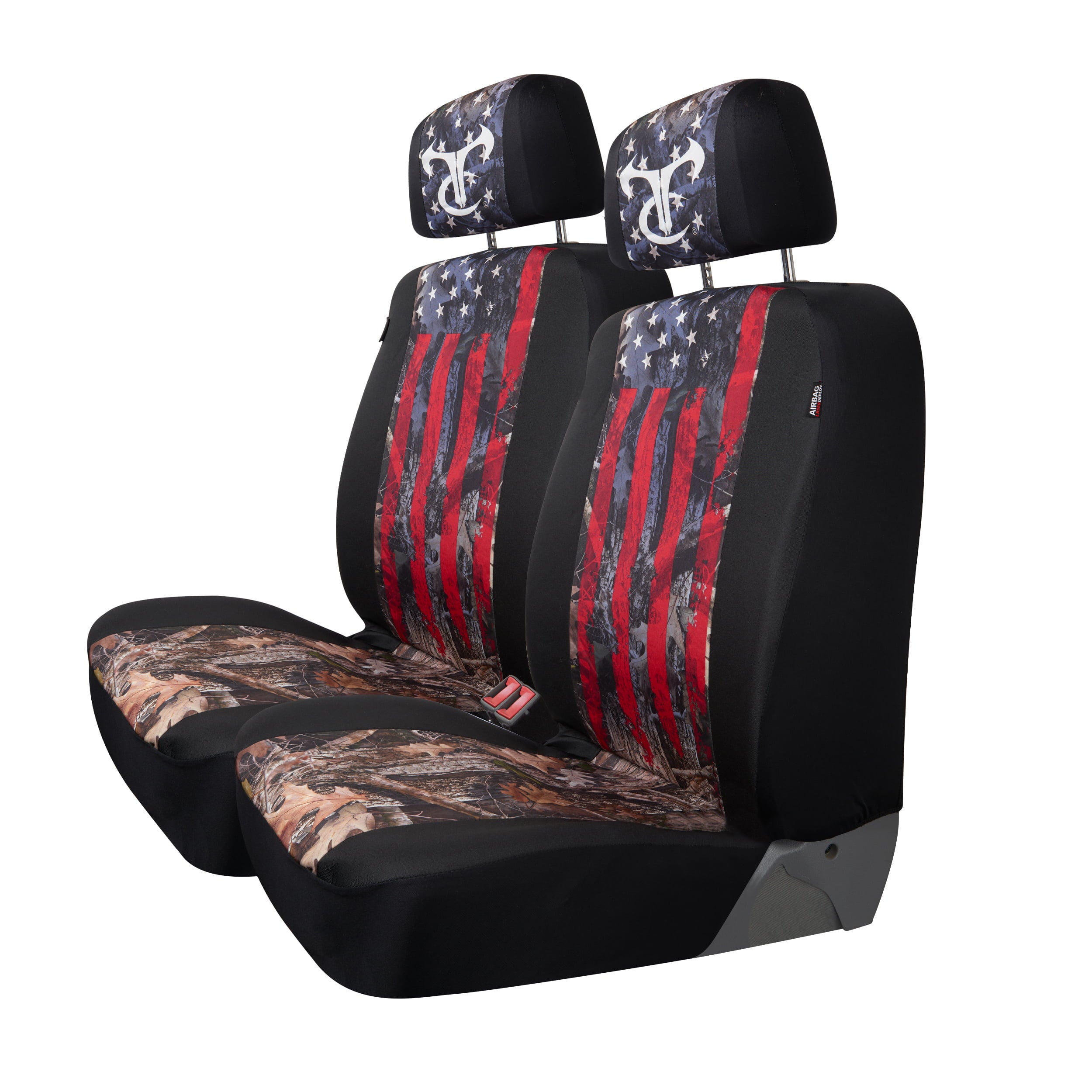 True Timber 2-Piece Low Back Kanati Freedom Seat Covers， 45001WDC