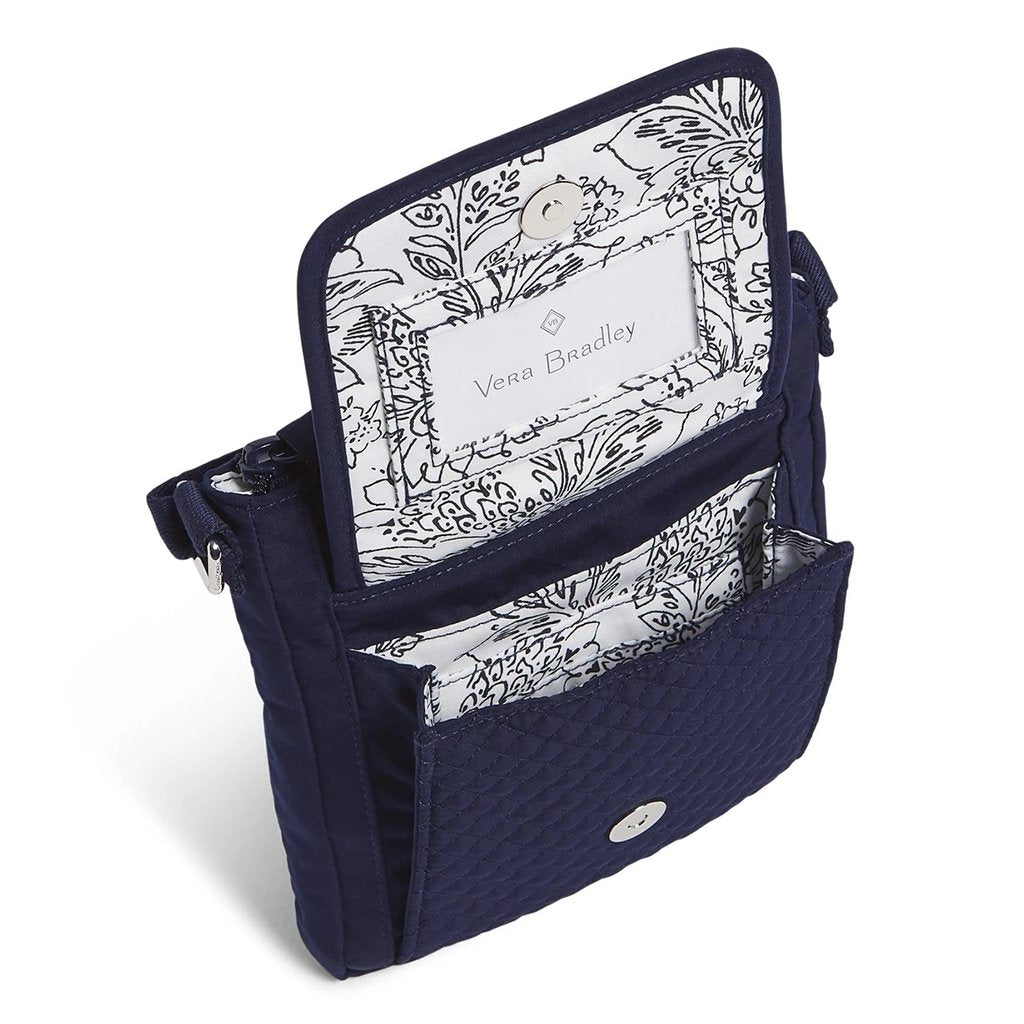 Vera Bradley  RFID Mini Hipster in Microfiber Classic Navy