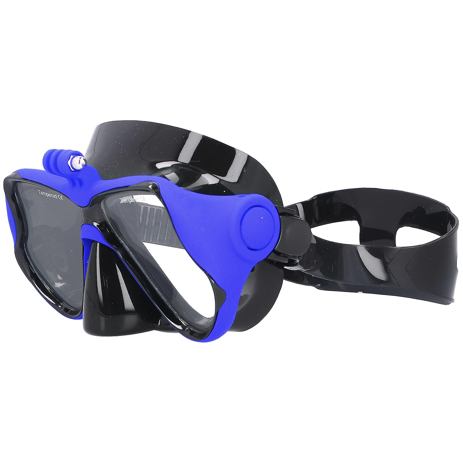 Silicone Diving Swimming Goggles Snorkeling Goggles For Osmo Action Camera Seriesblue