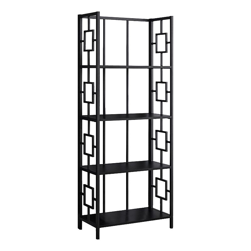 Monarch Geometric 4-Shelf Bookcase