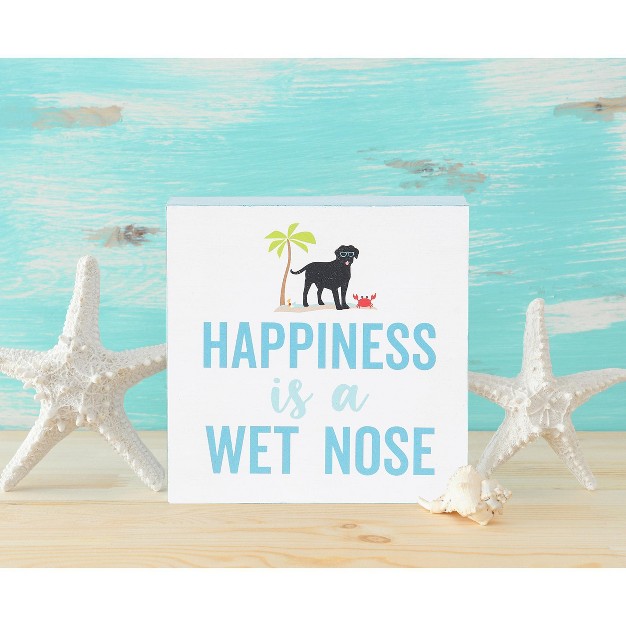 C amp f Home Happiness Is Wet Nose Shelf Block