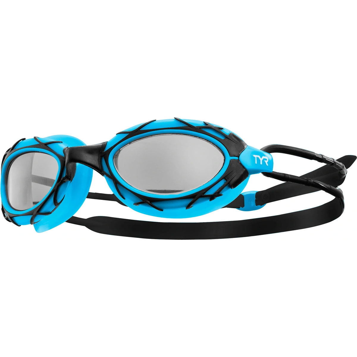 TYR White and Clear Swimming Sport Goggles