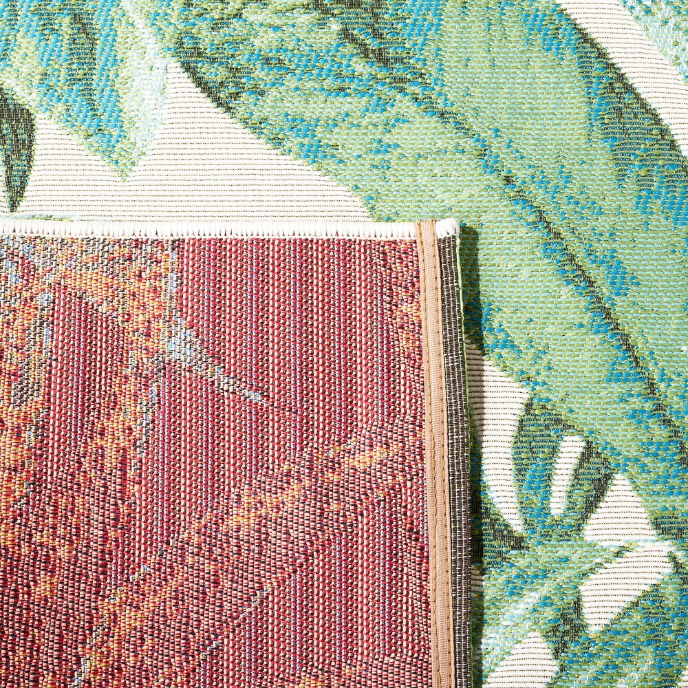 SAFAVIEH Barbados Ennia Tropical Indoor/Outdoor Waterproof Rug