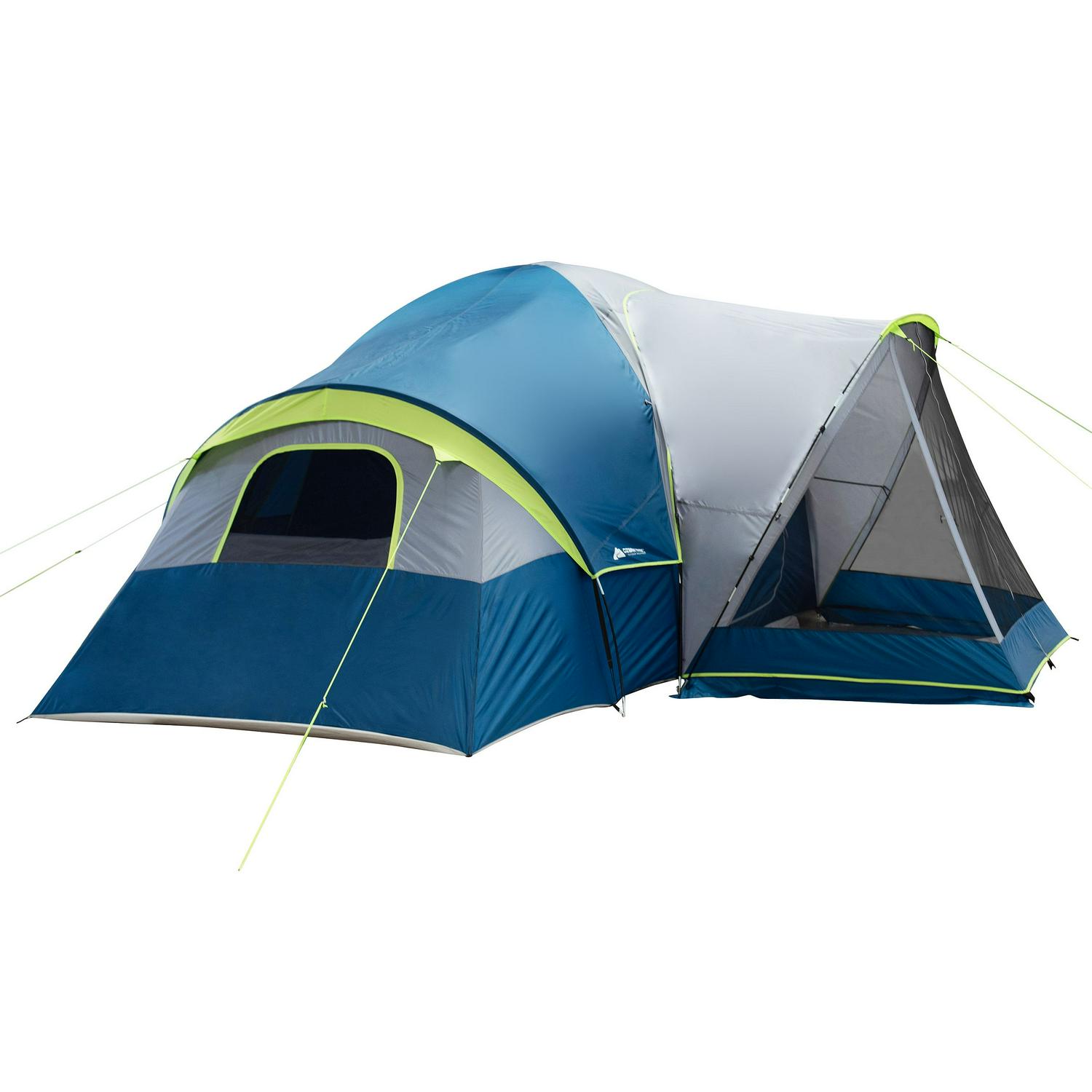 Ozark Trail 10Person Family Camping Tent with 3 Rooms and Screen Porch  Crowdfused