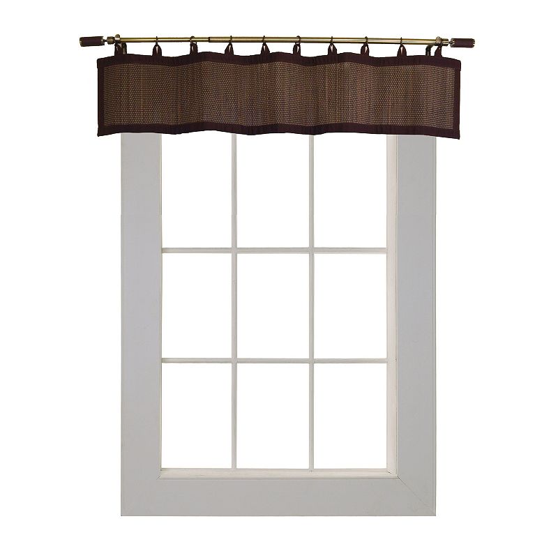 Versailles Home Fashions Bamboo Wood Ring Top Valance