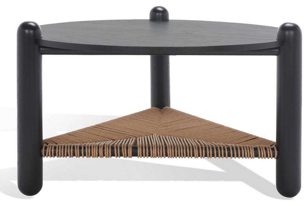 Safavieh Macianna Woven Shelf Coffee Table   Beach Style   Coffee Tables   by Safavieh  Houzz