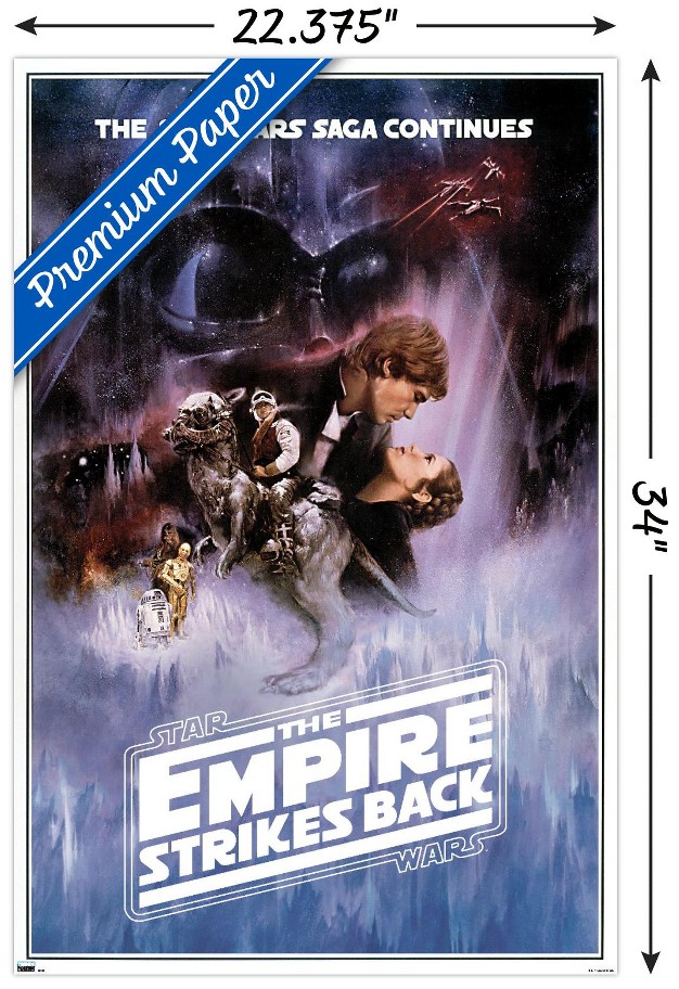 Trends International Star Wars The Empire Strikes Back One Sheet no Billing Block Unframed Wall Poster Prints