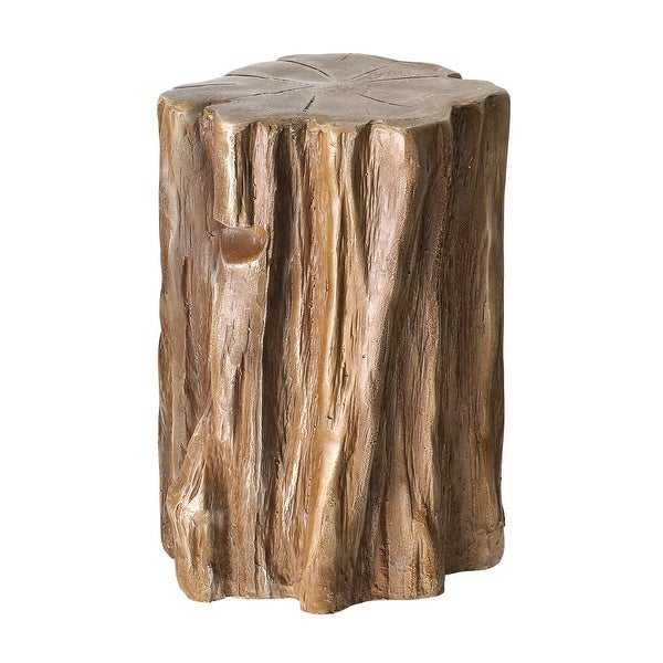 Rustic Boho Tree Stump Trunk Accent Stool Side End Table