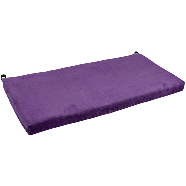 Blazing Needles 942X19-MS-UV 42 x 19 in. Solid Microsuede Loveseat Cushionand#44; Ultra Violet