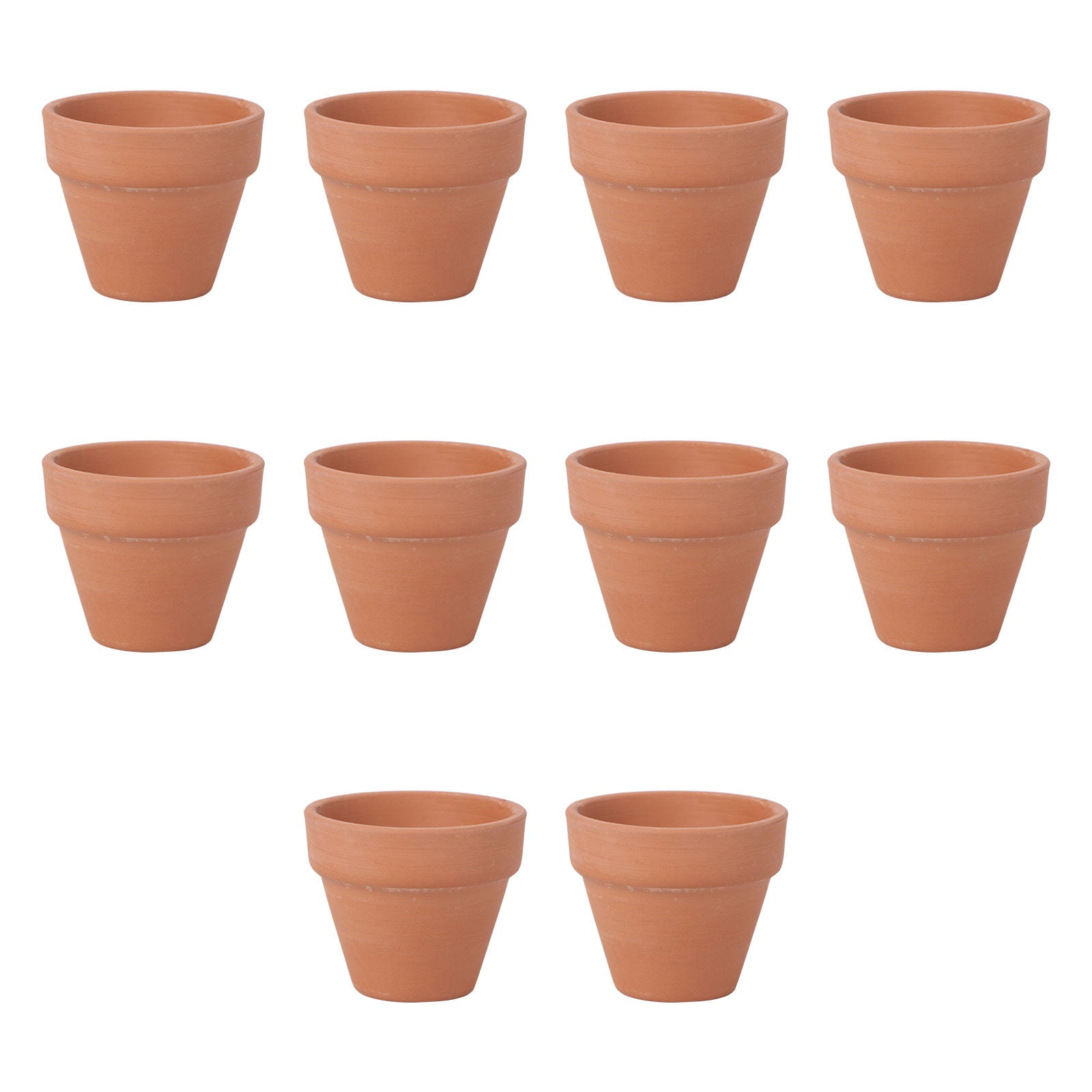 10Pcs 4.5x4cm Small Mini Terracotta Pot Clay Ceramic Pottery Planter Cactus Flower Pots Succulent Nursery Pots Great for Plants