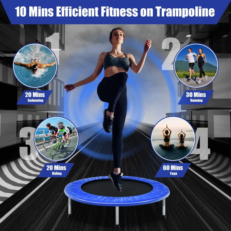 Best 38-Inch Mini Folding Fitness Rebounder Trampoline For Everyone