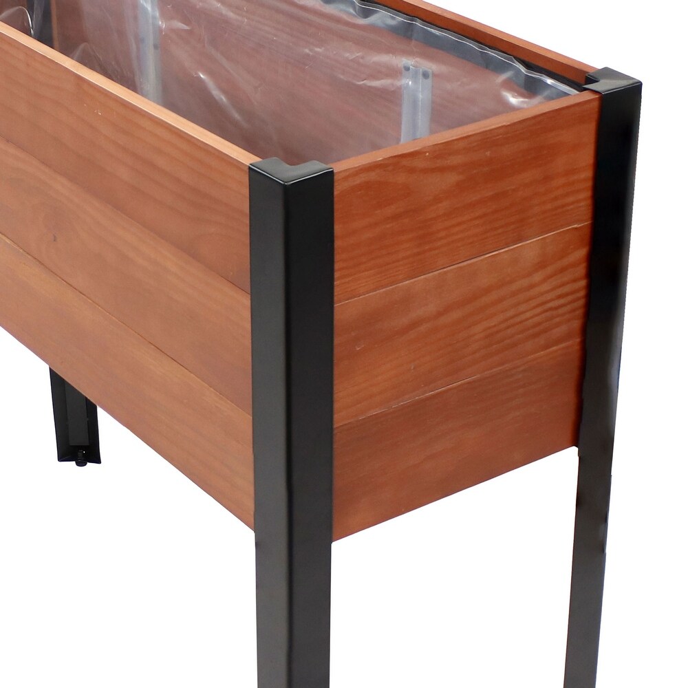Acacia Wood Raised Garden Bed with Legs   31\