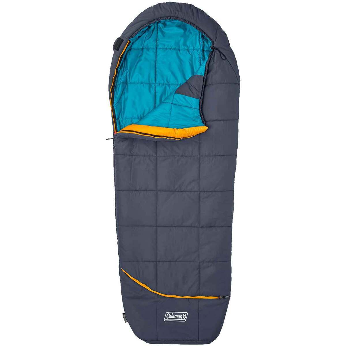 Coleman Big Bay Big  Tall 20 Degree Long Semi Rectangular Sleeping Bag  Blunt