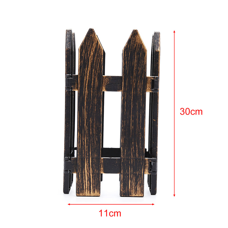 1pcs Decoractive Picket Fence Miniature Plastic Fencing DIY Garden Gates Decor