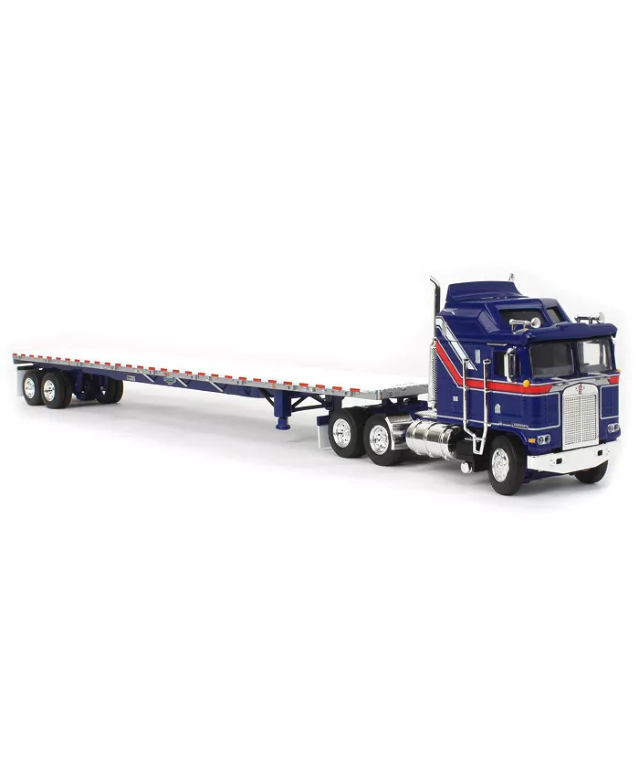 First Gear DCP 1 64 Ken worth COE Aerodyne Sleeper w  53' Wilson Road brute Flatbed Trailer Liberty Series