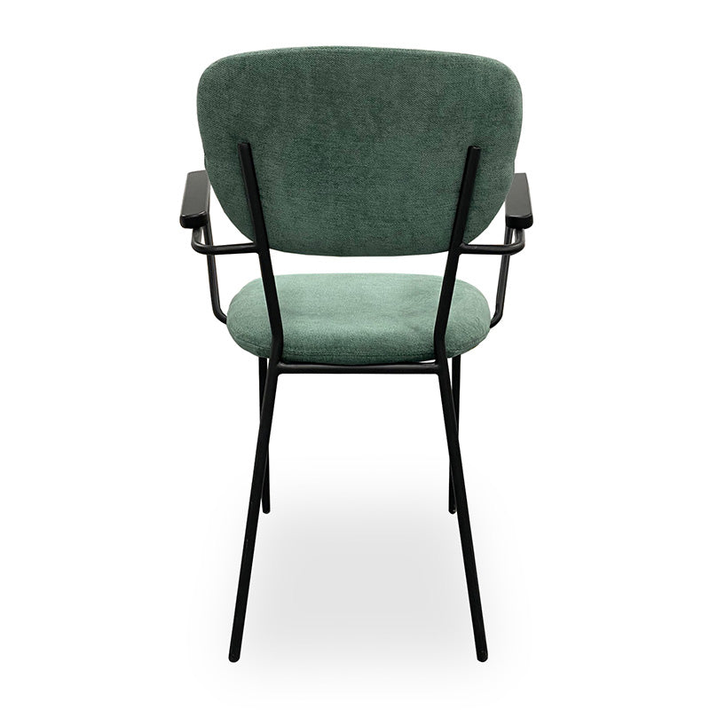 KELBY Arm Chair - Jade + Black