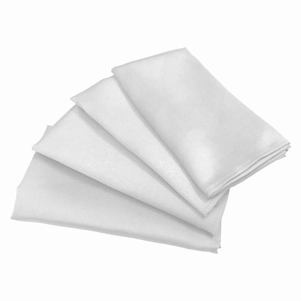 Holiday Matilda Jacquard Fabric 4 Pack Dining Napkin Set   17\