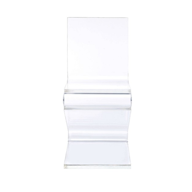 Peek Acrylic Z Chair Clear Picket House Furnishings