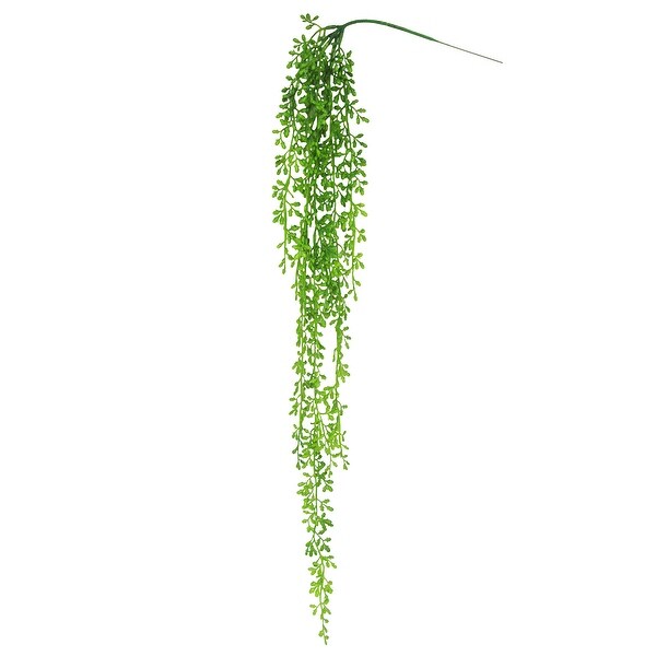 Artificial Hanging Donkey Tail String of Pearls Succulent Stem Plant Greenery Pick Spray Branch 40in