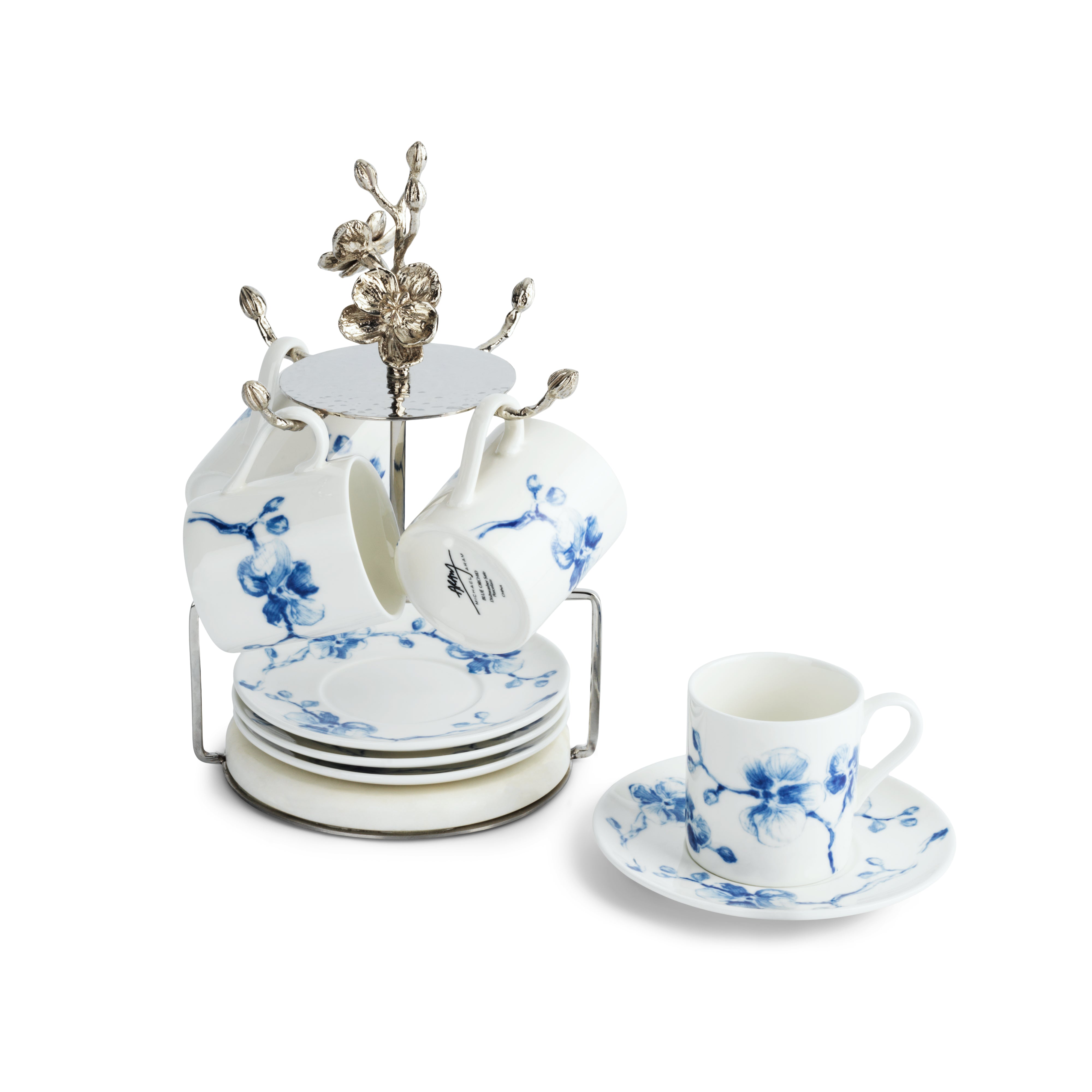 Blue Orchid Demitasse