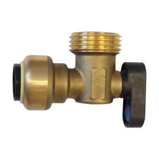 Tectite 12 in. Brass Push-To-Connect x 34 in. Male Hose Thread 90-Degree Washing Machine Ball Valve FSBWMAV