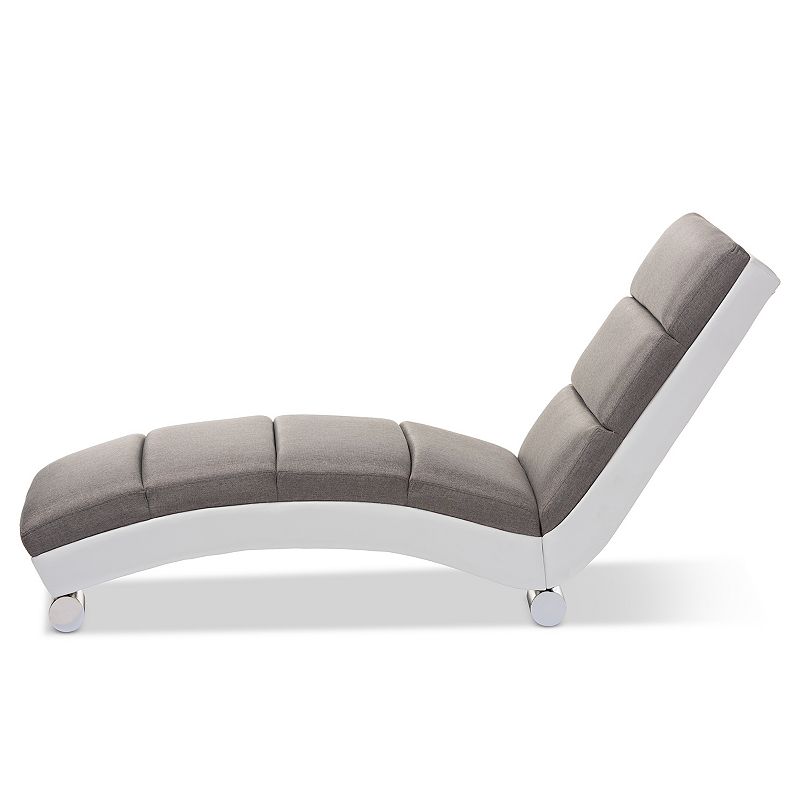 Baxton Studio Percy Chaise Lounge