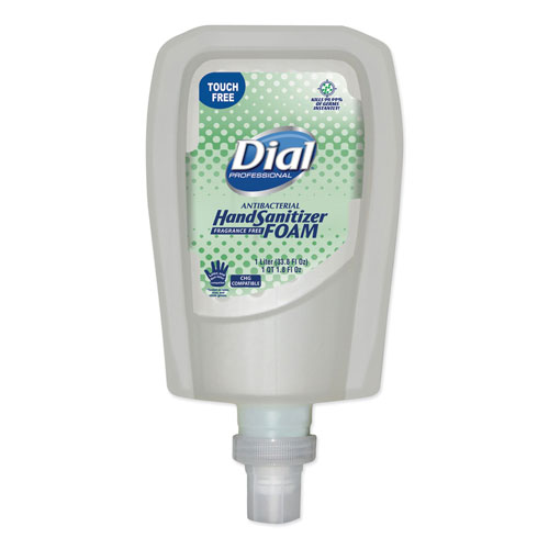 Dial Professional Dial FIT Fragrance-Free Antimicrobial Foaming Hand Sanitizer Touch-Free Dispenser Refill | 1000 mL | DIA16694EA