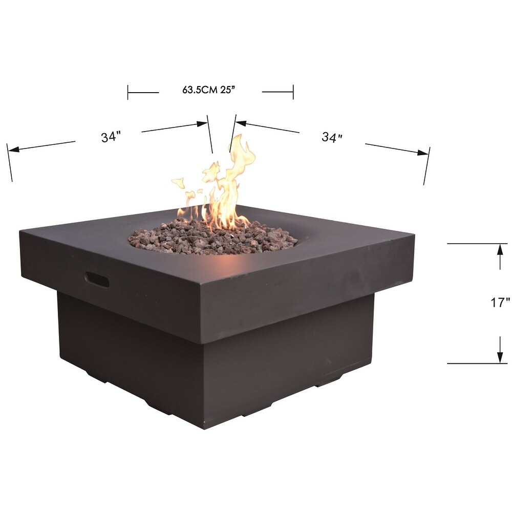 Modeno Brandford Outdoor Fire Pit Table 34\