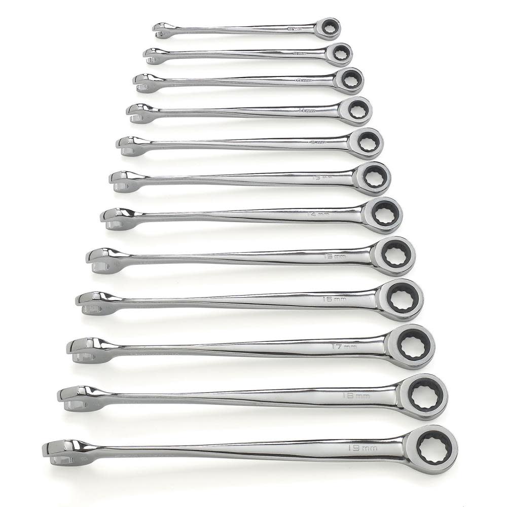 12 Pc XL X-Beam™ Metric Combination Ratcheting Wrench Set ;