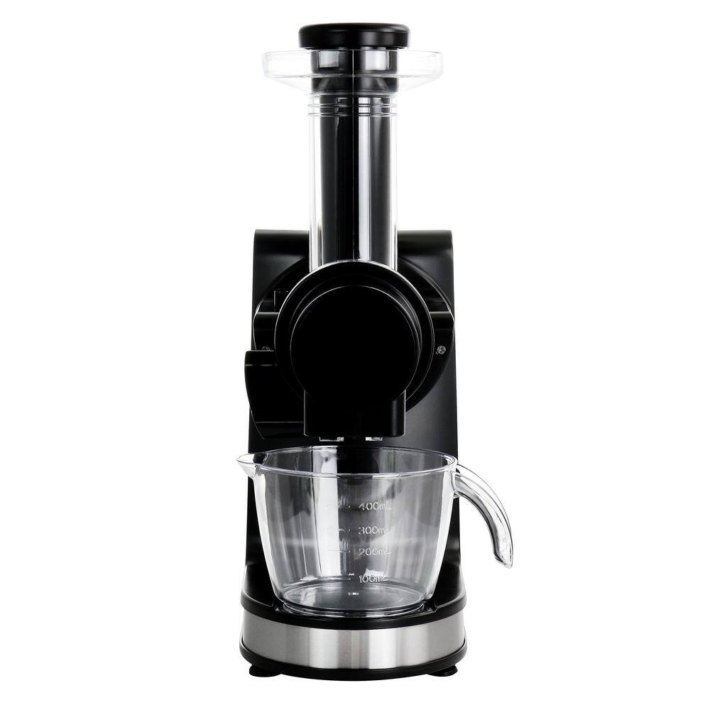 MegaChef Masticating Slow Juicer Extractor with Reverse Function Cold Press Juicer Machine with Quiet Motor 985117795M