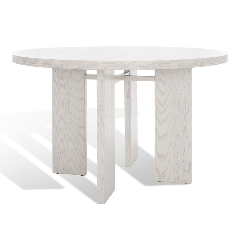 SAFAVIEH Couture Calamaria Round Wood Dining Table   47.75 IN W x 47.75 IN D x 30 IN H