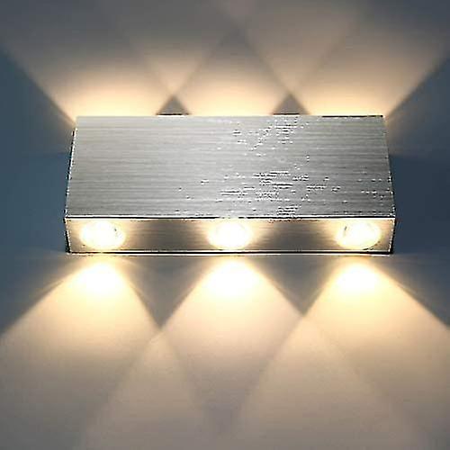 18w Led Wall Light Indoor Wall Lamp Modern Square Up Down Aluminum Lighting Decoration Light Warm Wh