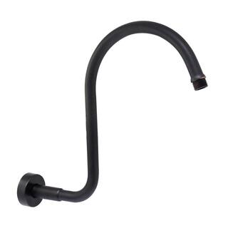 MODONA Gooseneck Rain Shower Arm with Flange Rubbed Bronze AC42-A-B