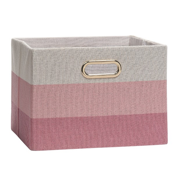 Lambs amp Ivy Pink Ombre Foldable collapsible Storage Bin basket