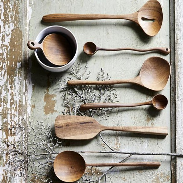 Wooden tea scoop spoon