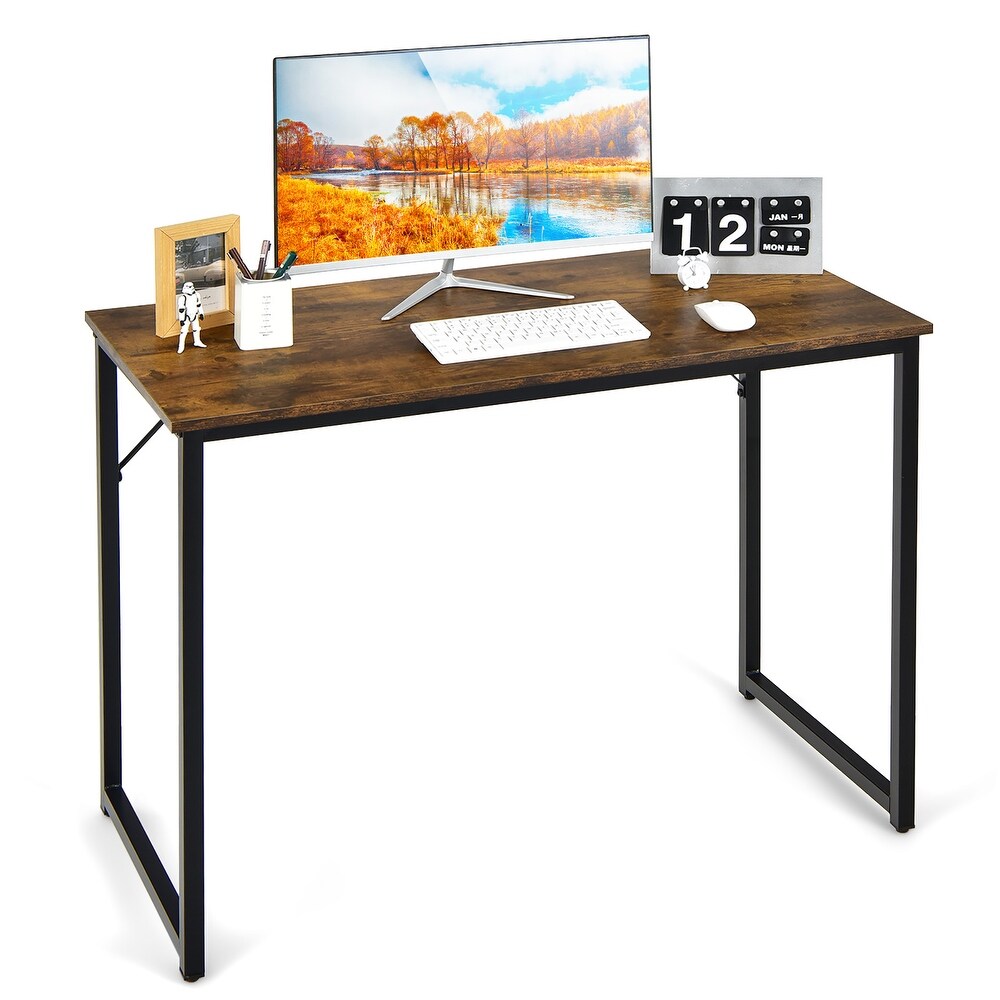 Costway Computer Desk Writing Workstation Study Laptop Table Home