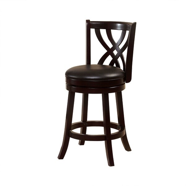 Wooden Swivel Bar Stool