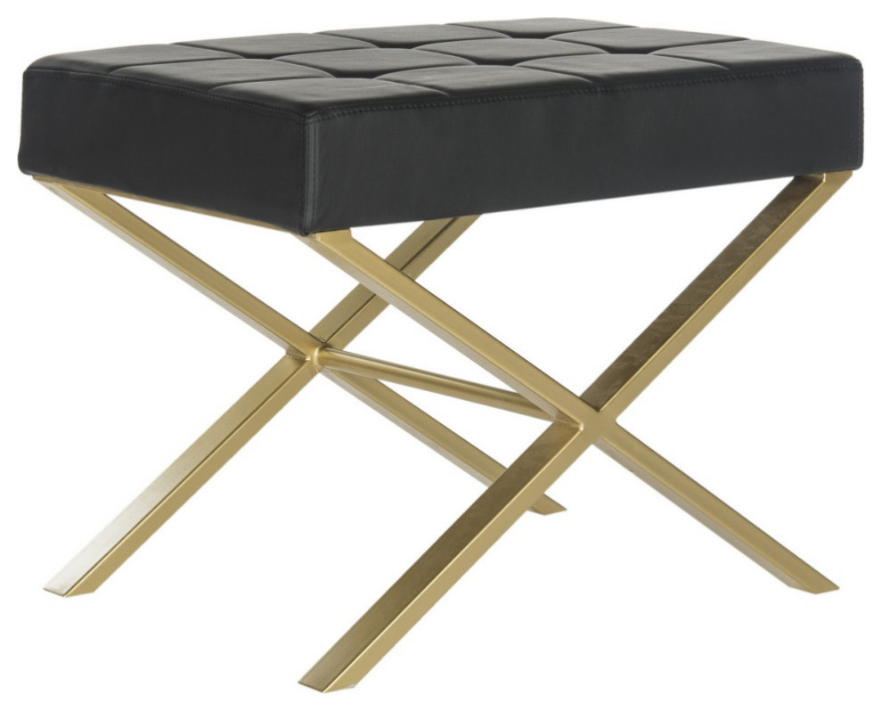 Leya Ottoman Black   Contemporary   Footstools And Ottomans   by V.S.D Furniture  Houzz