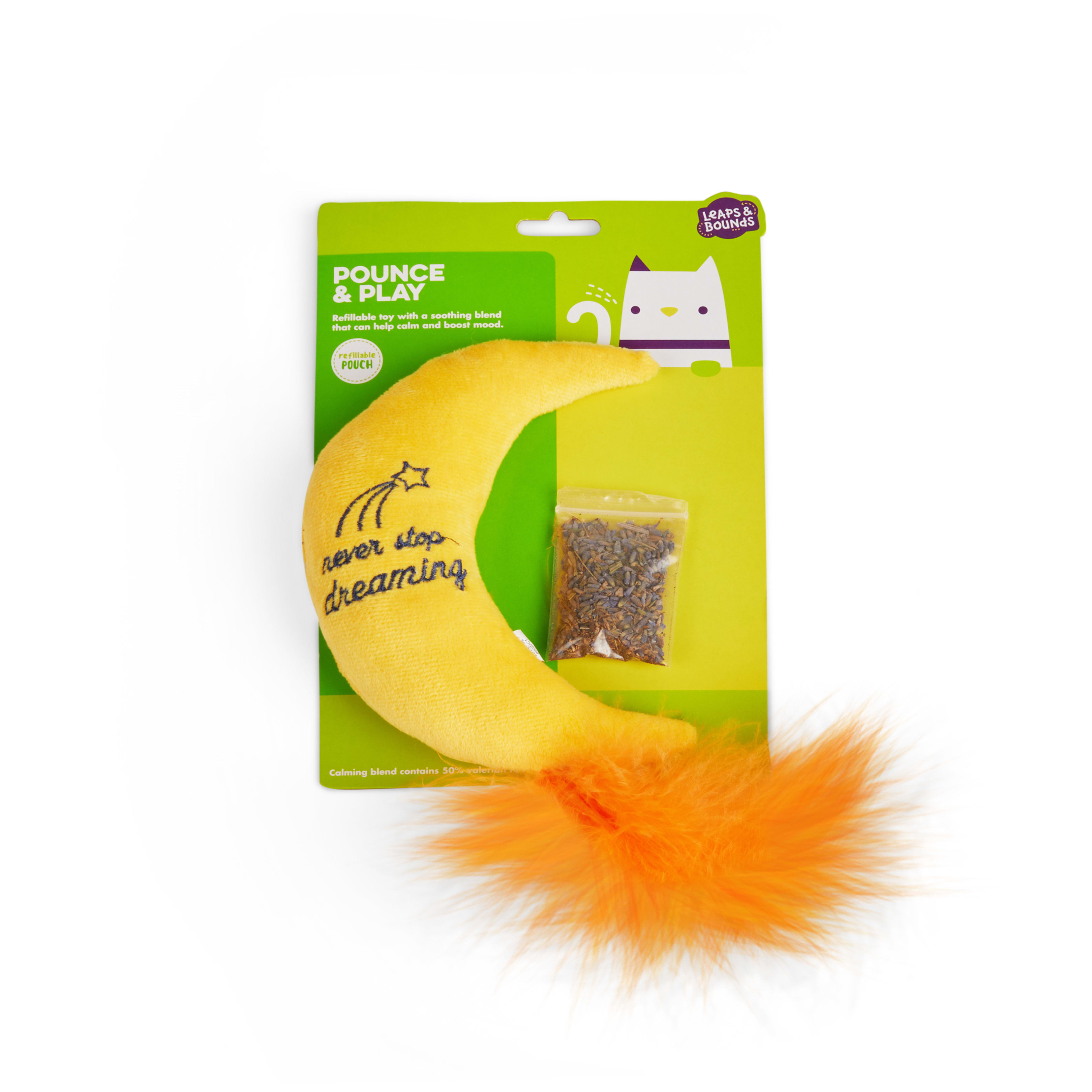 Leaps  Bounds Refillable Moon Kicker Cat Toy