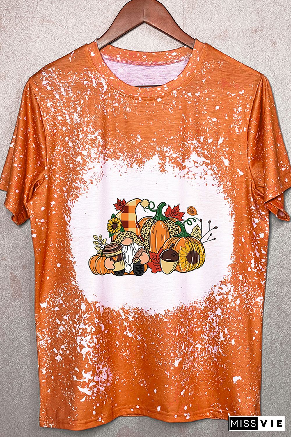 Thanksgiving Gnome Graphic Tee Wholesale