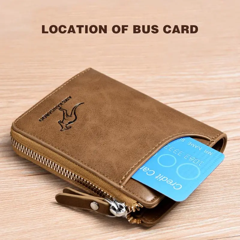 🔥 BIG SALE - 49% OFF 🔥🔥Men Wallet Zipper Genuine Leather Purs