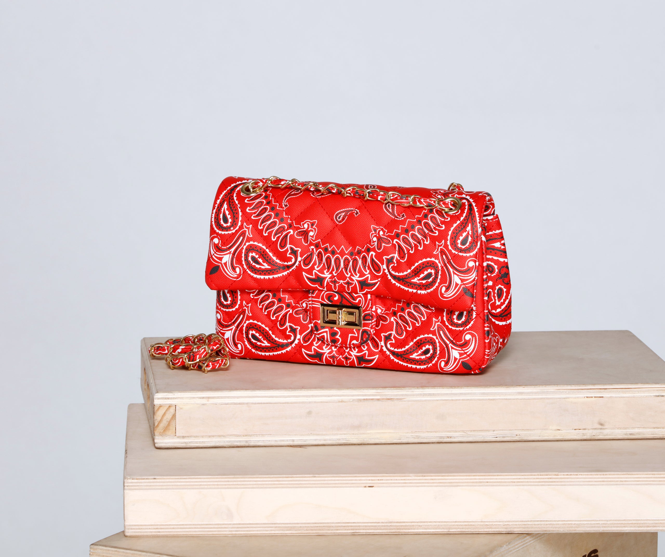 Keep It Casual Bandana Print Crossbody