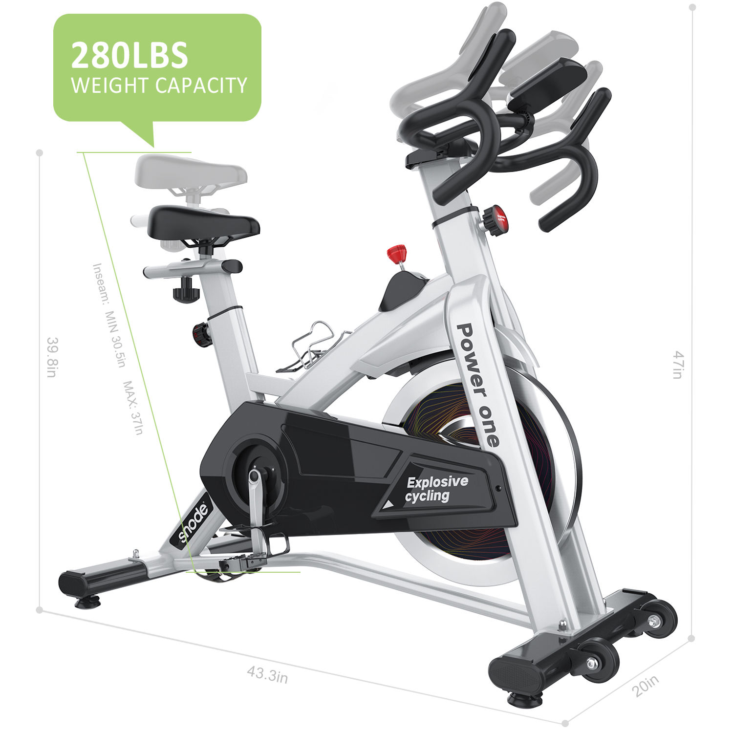 snode 8729 magnetic spinning indoor exercise fit bike fitness cycling spinning bike body building for sales