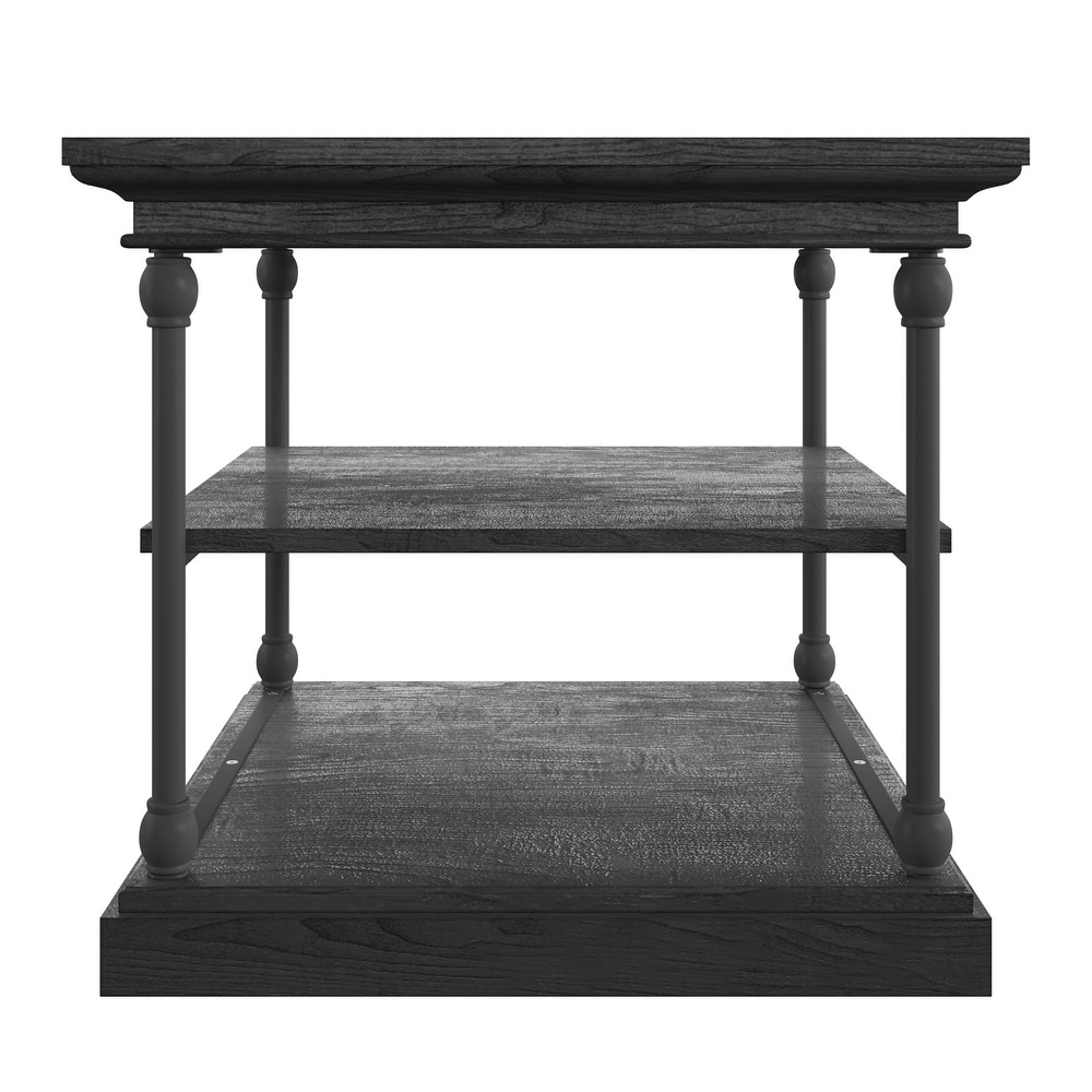 Barnstone Cornice Accent Storage Side Table by iNSPIRE Q Artisan