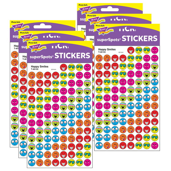 TREND T 46155 6 Happy Smiles Superspots (6 PK)