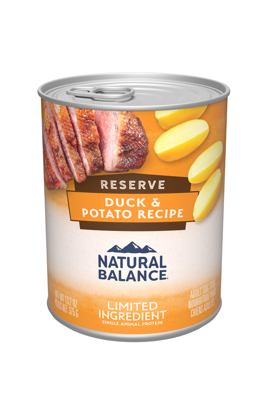 Natural Balance L.I.D. Grain-Free Duck and Potato Formula Canned Dog Food， 13 oz.